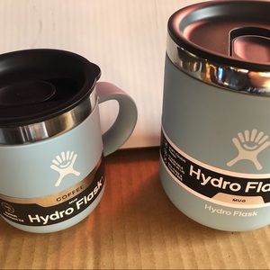 12oz and 6 oz Hydro Flask coffee mugs